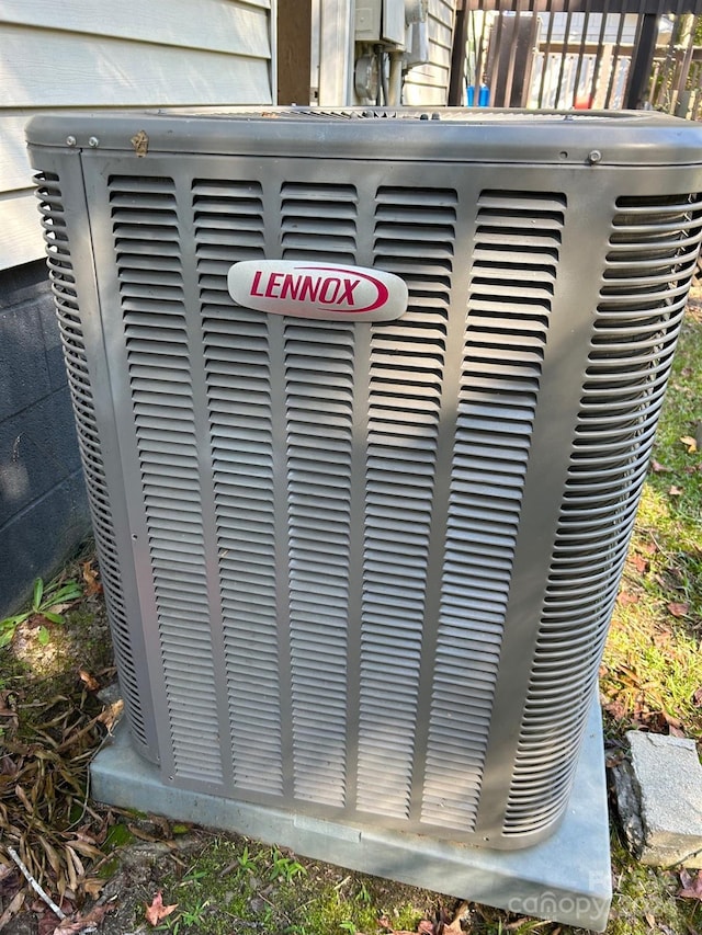 exterior details featuring cooling unit