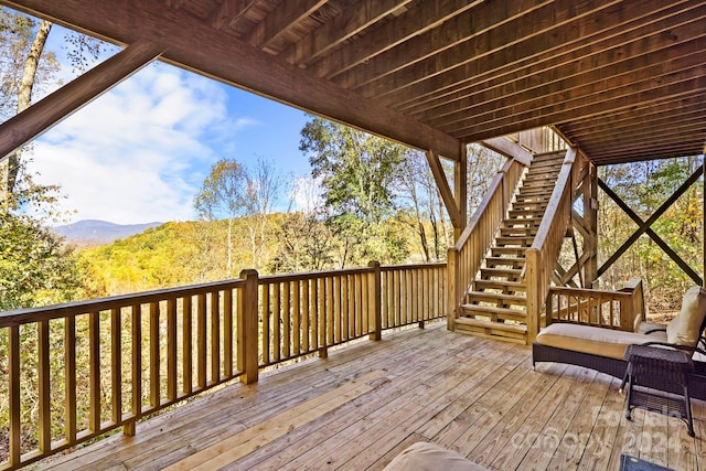 view of wooden terrace