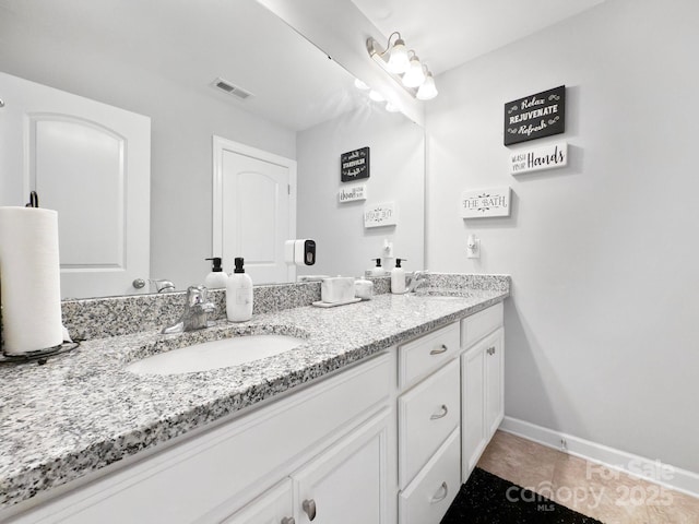 bathroom with vanity