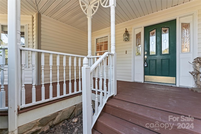 2720 Lentz Rd, China Grove, NC 28023 - doorway to property with a porch