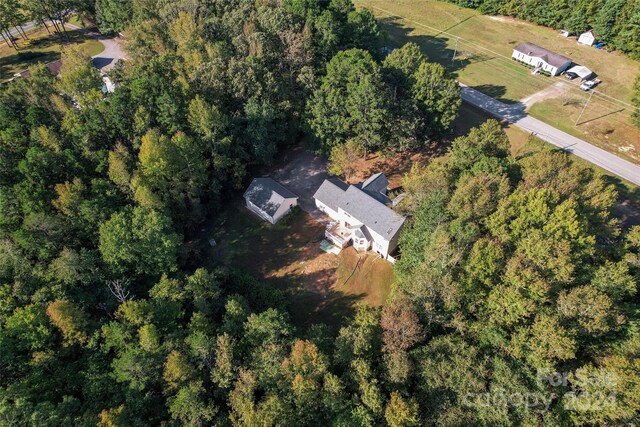 2720 Lentz Rd, China Grove, NC 28023 - bird's eye view featuring a view of trees