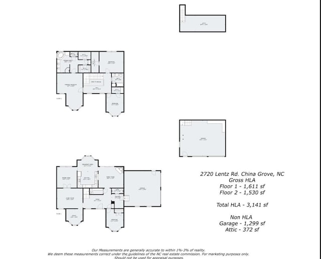 2720 Lentz Rd, China Grove, NC 28023 - floor plan