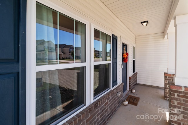 view of patio with covered porch