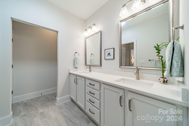 bathroom with vanity