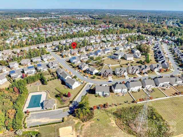 birds eye view of property