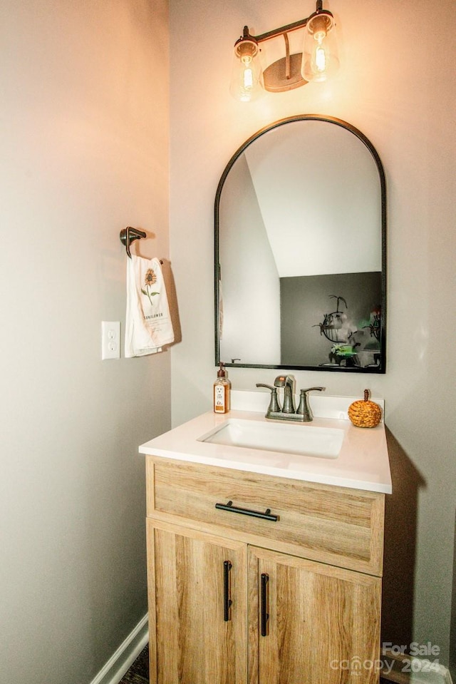 bathroom featuring vanity