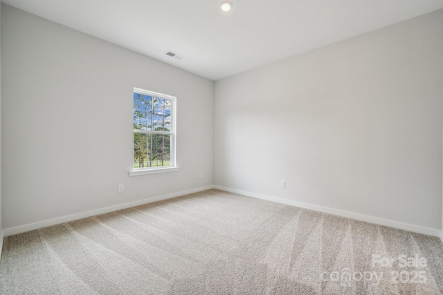 view of carpeted empty room