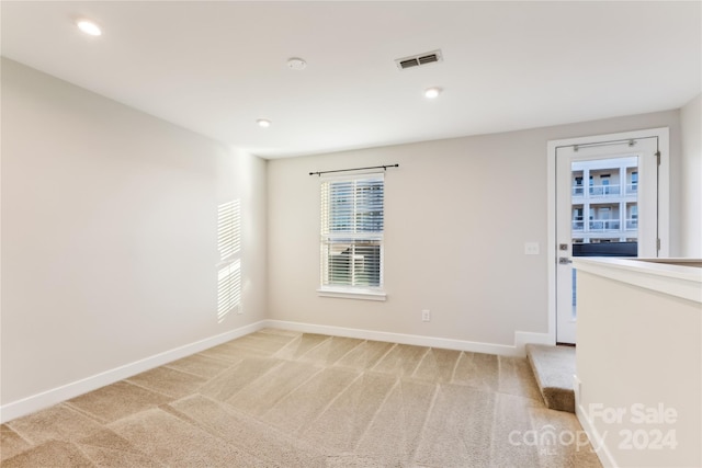 view of carpeted empty room