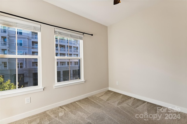 view of carpeted empty room