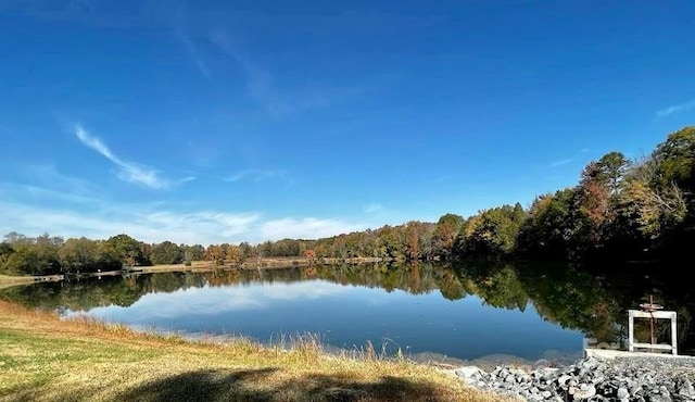 view of water feature