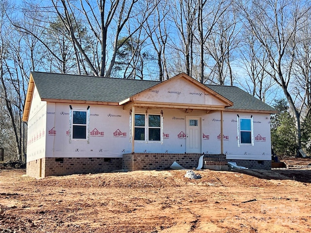 view of property under construction