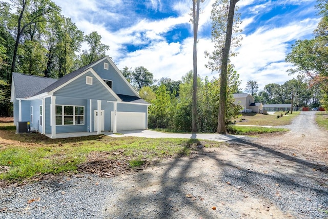 view of front of property with cooling unit