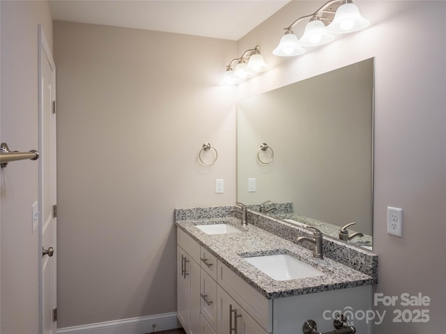 bathroom featuring vanity