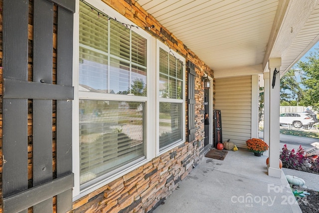 view of patio / terrace with a porch