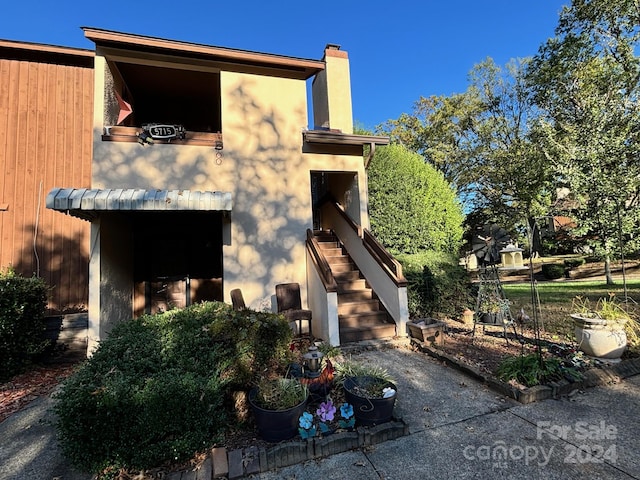 view of back of property