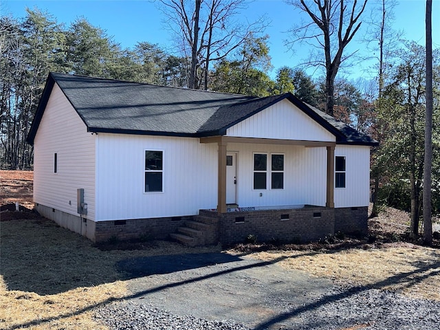 view of front of property