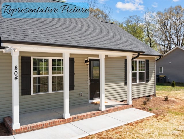 exterior space featuring a porch