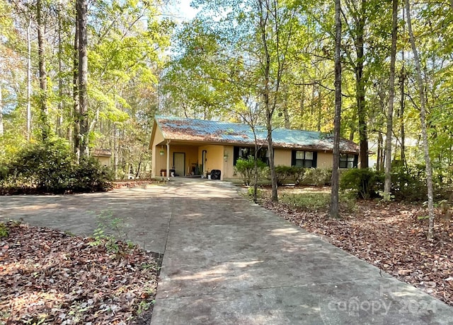 view of ranch-style home