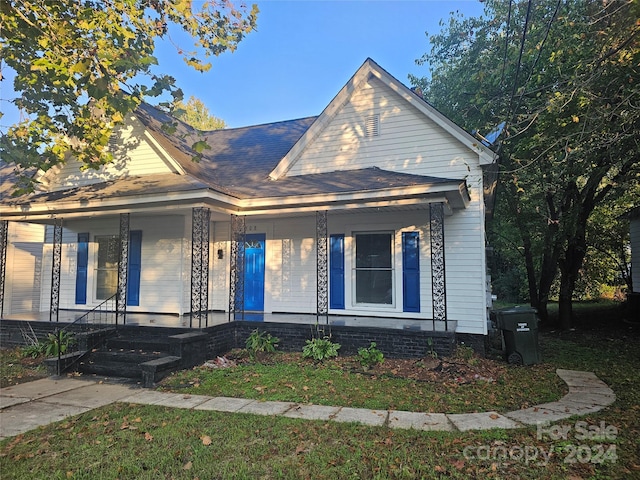 bungalow with covered porch