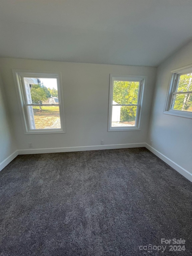 view of carpeted empty room