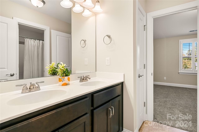 bathroom featuring vanity