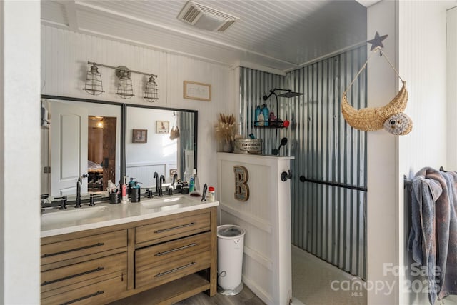 bathroom featuring vanity