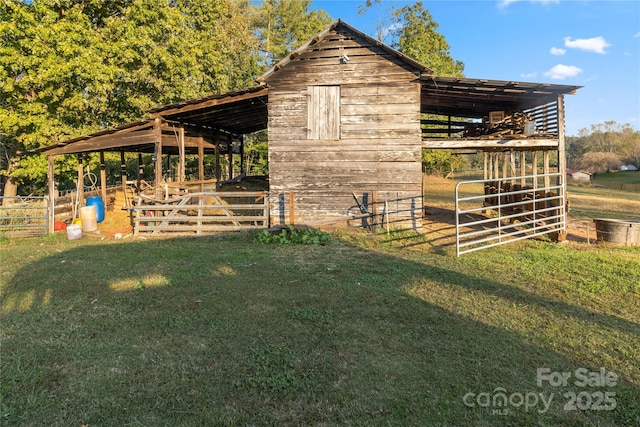 view of horse barn