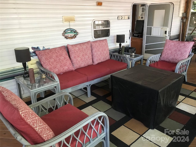 view of patio / terrace with an outdoor living space