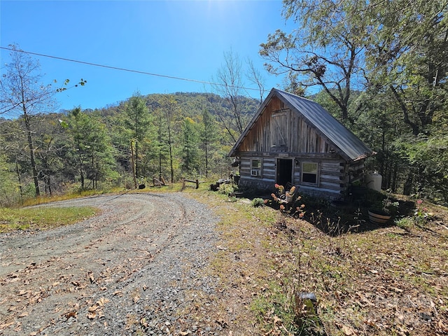 view of side of property