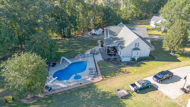 9404 Perimeter Ct, Zebulon, NC 27597 - view of subject property featuring a pool area