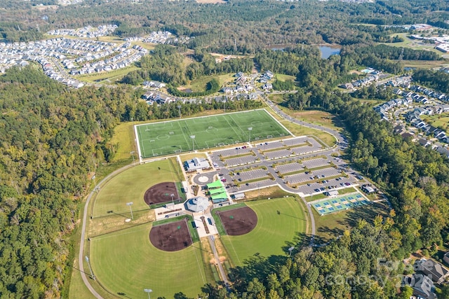 birds eye view of property