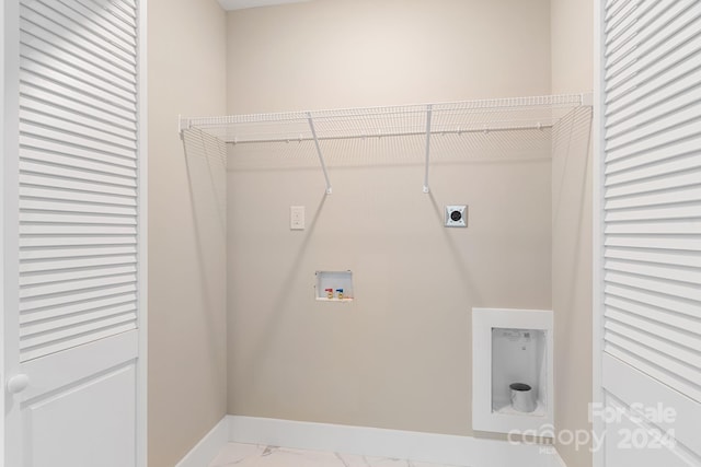 30 Wheeler Rd, Weaverville, NC 28787 - washroom featuring marble look tile flooring, baseboards, hookup for a washing machine, and hookup for an electric dryer