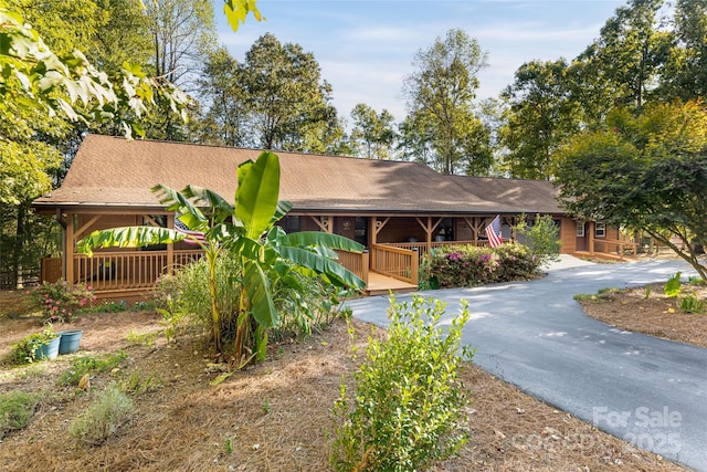 view of ranch-style house