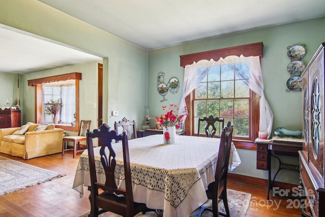 396 Will Hyatt Rd, Waynesville, NC 28786 - dining room with wood finished floors