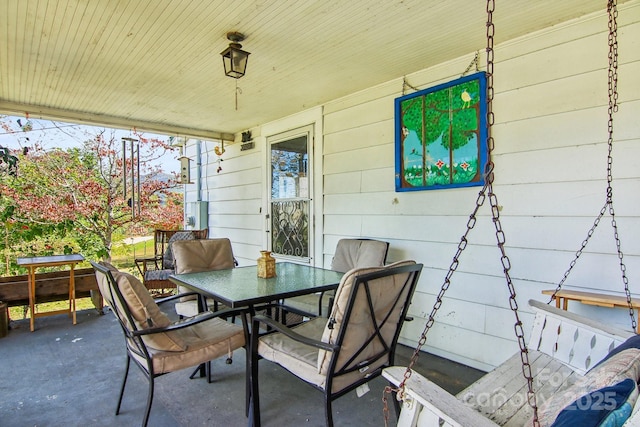 396 Will Hyatt Rd, Waynesville, NC 28786 - view of patio featuring outdoor dining space