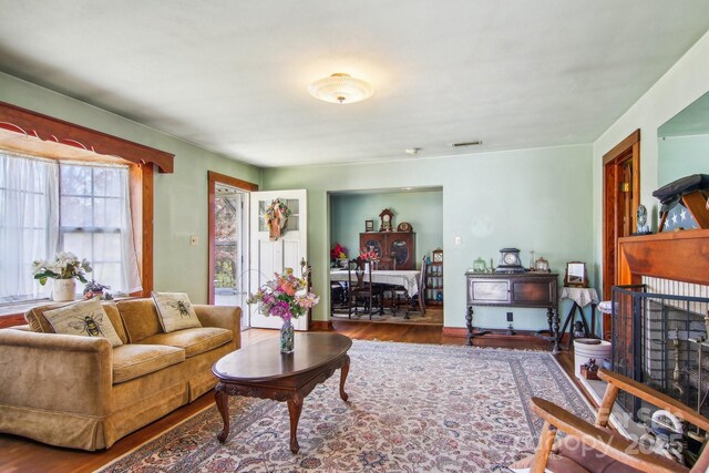 396 Will Hyatt Rd, Waynesville, NC 28786 - living room with wood finished floors