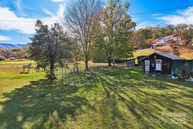 396 Will Hyatt Rd, Waynesville, NC 28786 - view of yard featuring an outbuilding