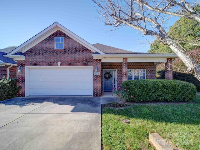 view of front of home with a front yard