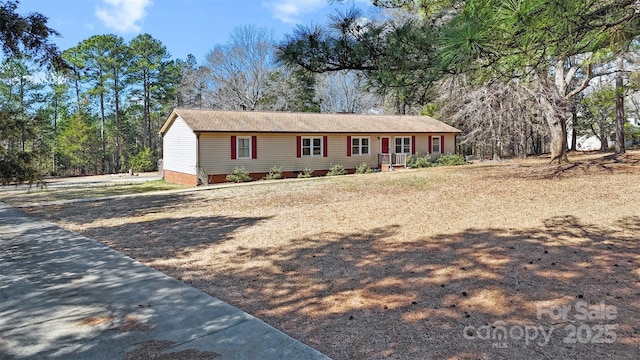 view of ranch-style home