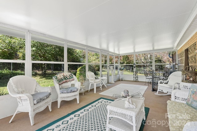 view of sunroom / solarium