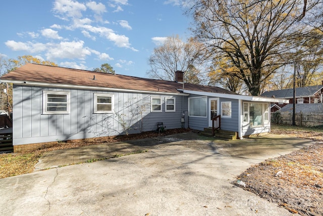 view of back of property