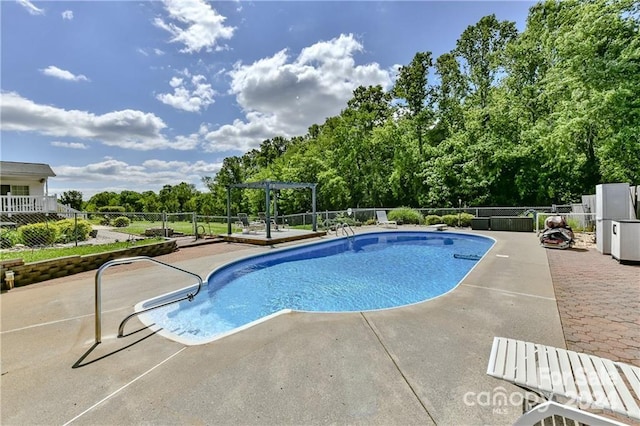 view of pool with a patio