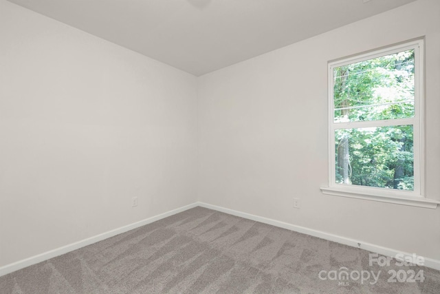 view of carpeted empty room