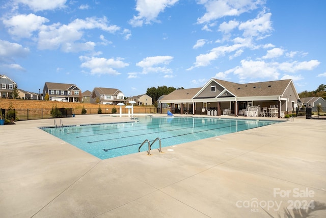 view of pool with a patio area