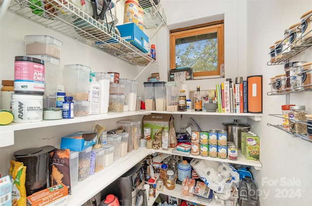 view of pantry