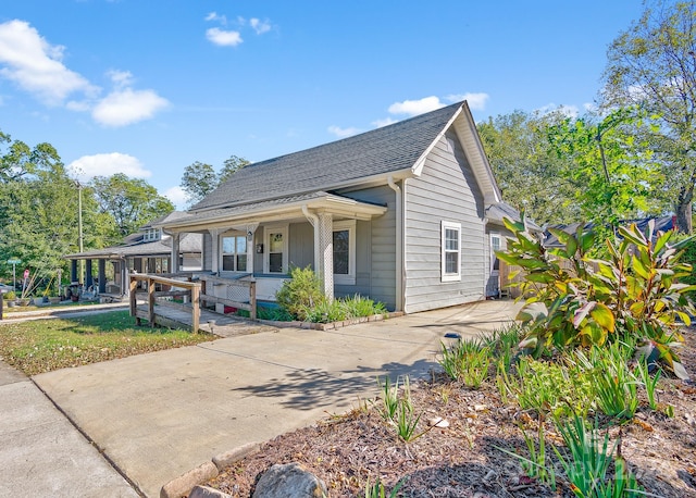 bungalow with covered porch