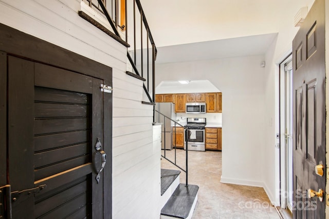 view of tiled entryway