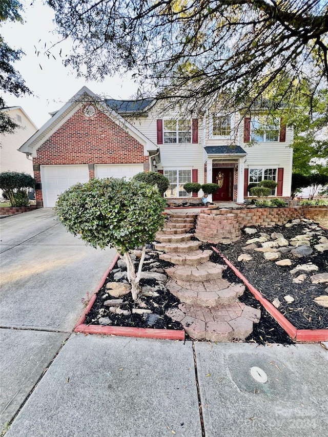 view of front of house featuring a garage