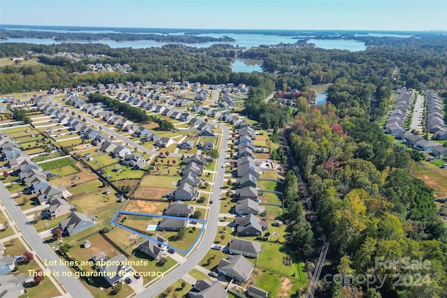 3157 Delaware Dr, Denver, NC 28037 - aerial view with a water view and a residential view