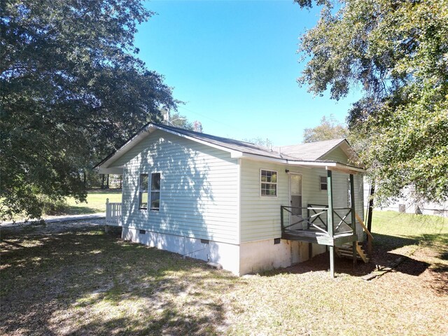 521 Short St Unit 8, Morven, NC 28119 - view of side of home featuring crawl space and a yard